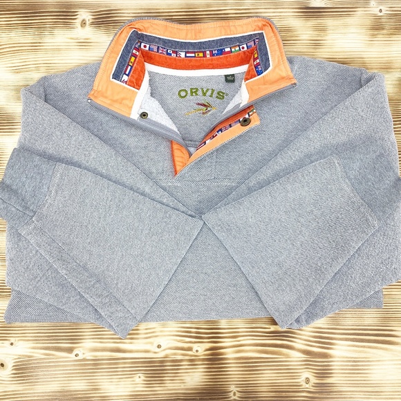 orvis nylon trimmed sweatshirt